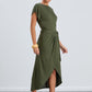 Khaki green dress