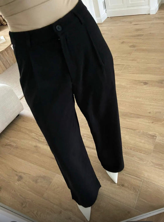 Black wide leg trousers Morgan