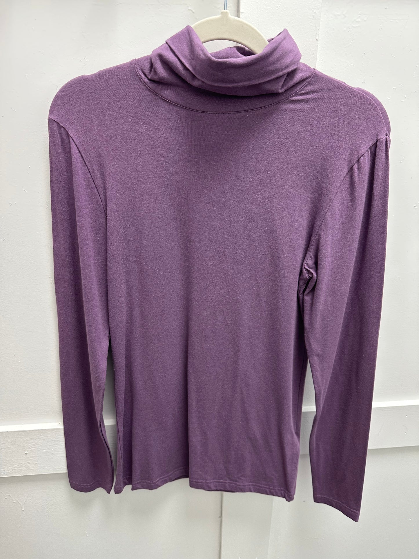 Purple roll neck top