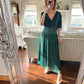 Green Lurex scarlet dress