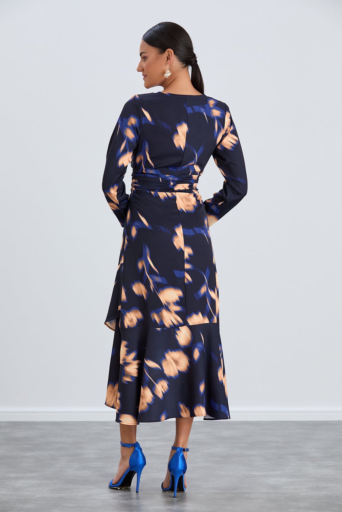 Navy long sleeve dress