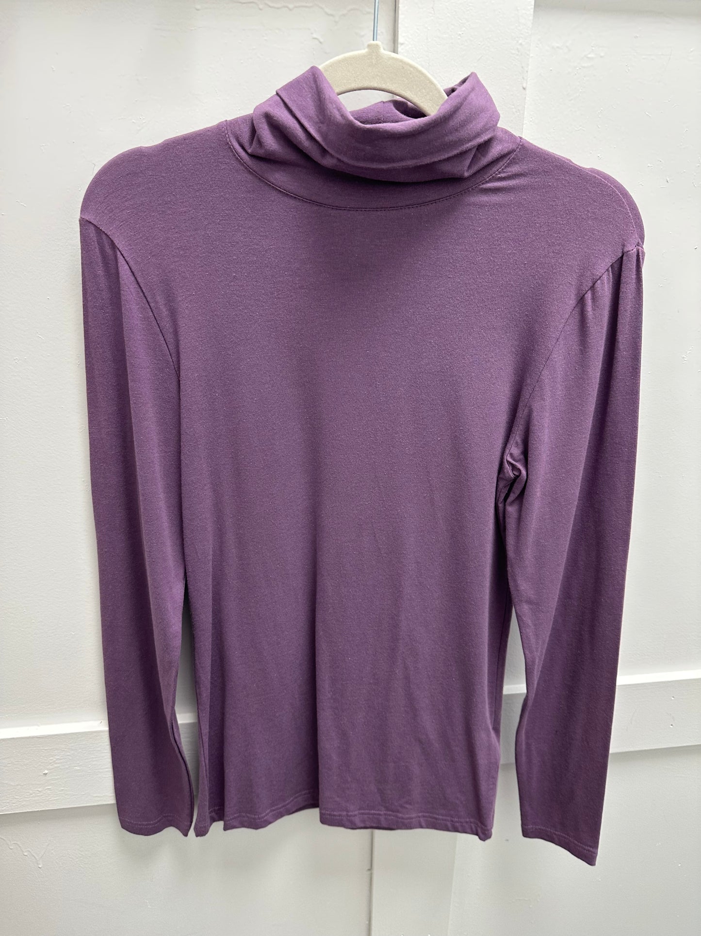 Purple roll neck top