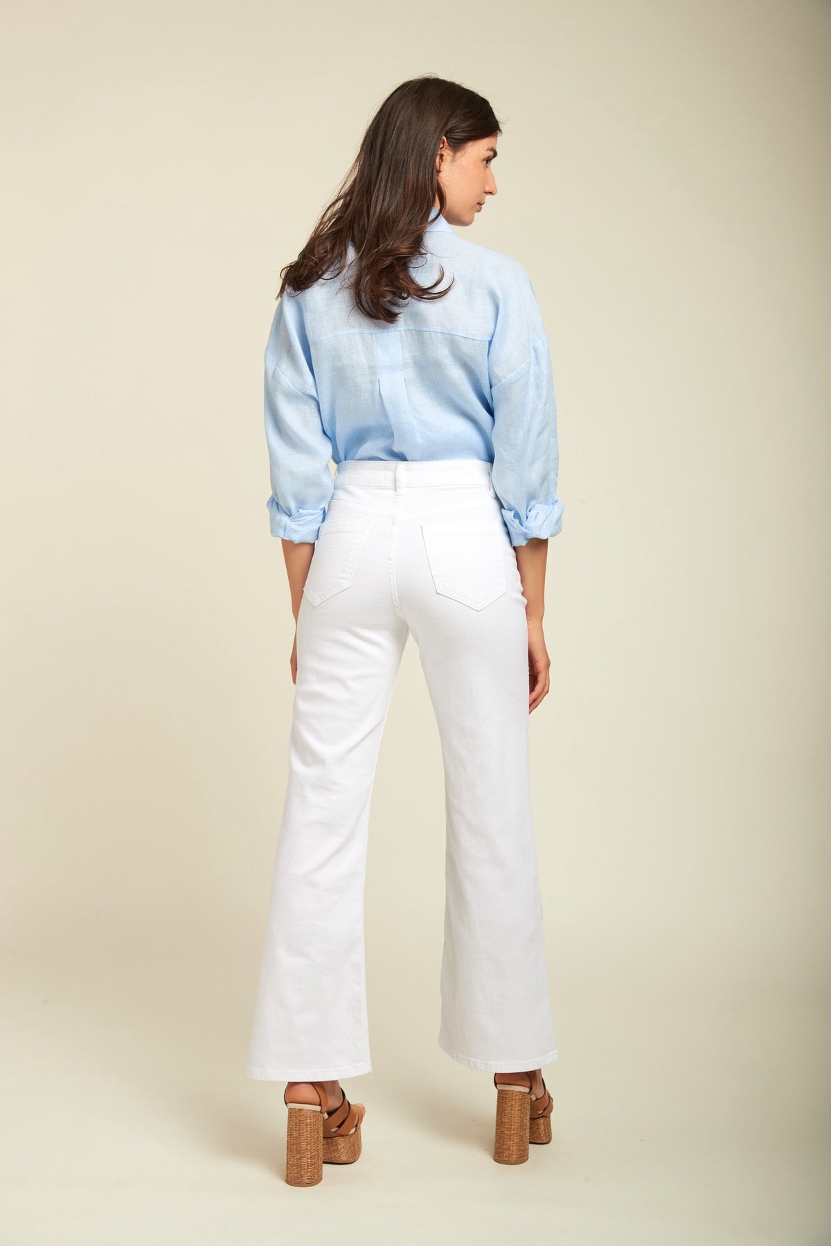 Toxik white wide leg jeans