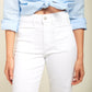 Toxik white wide leg jeans