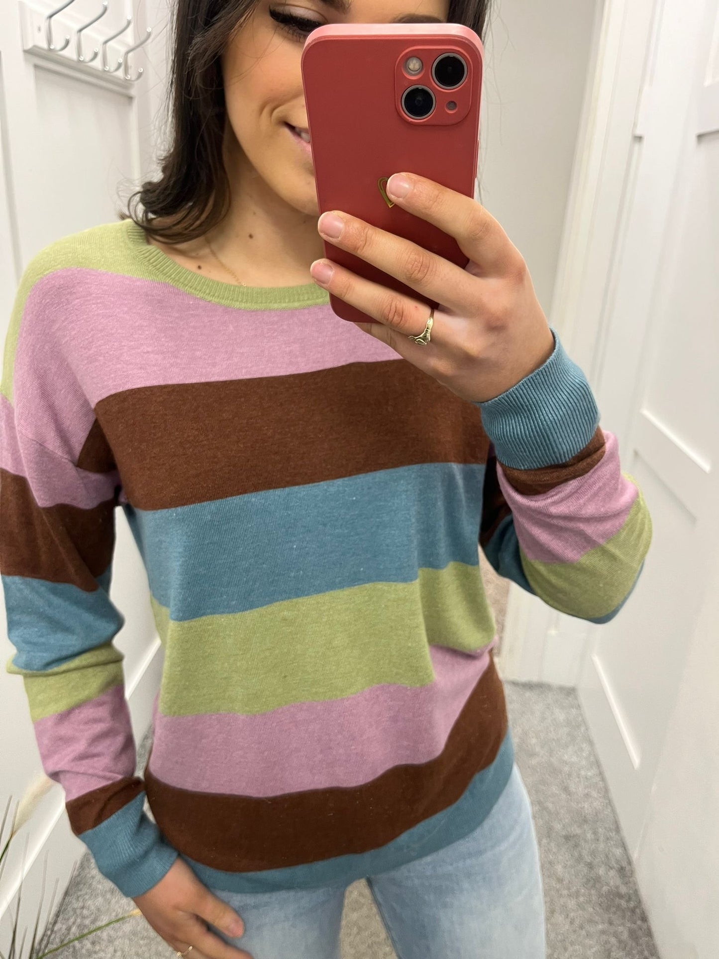Multi colour stripe knit Bymmpinba