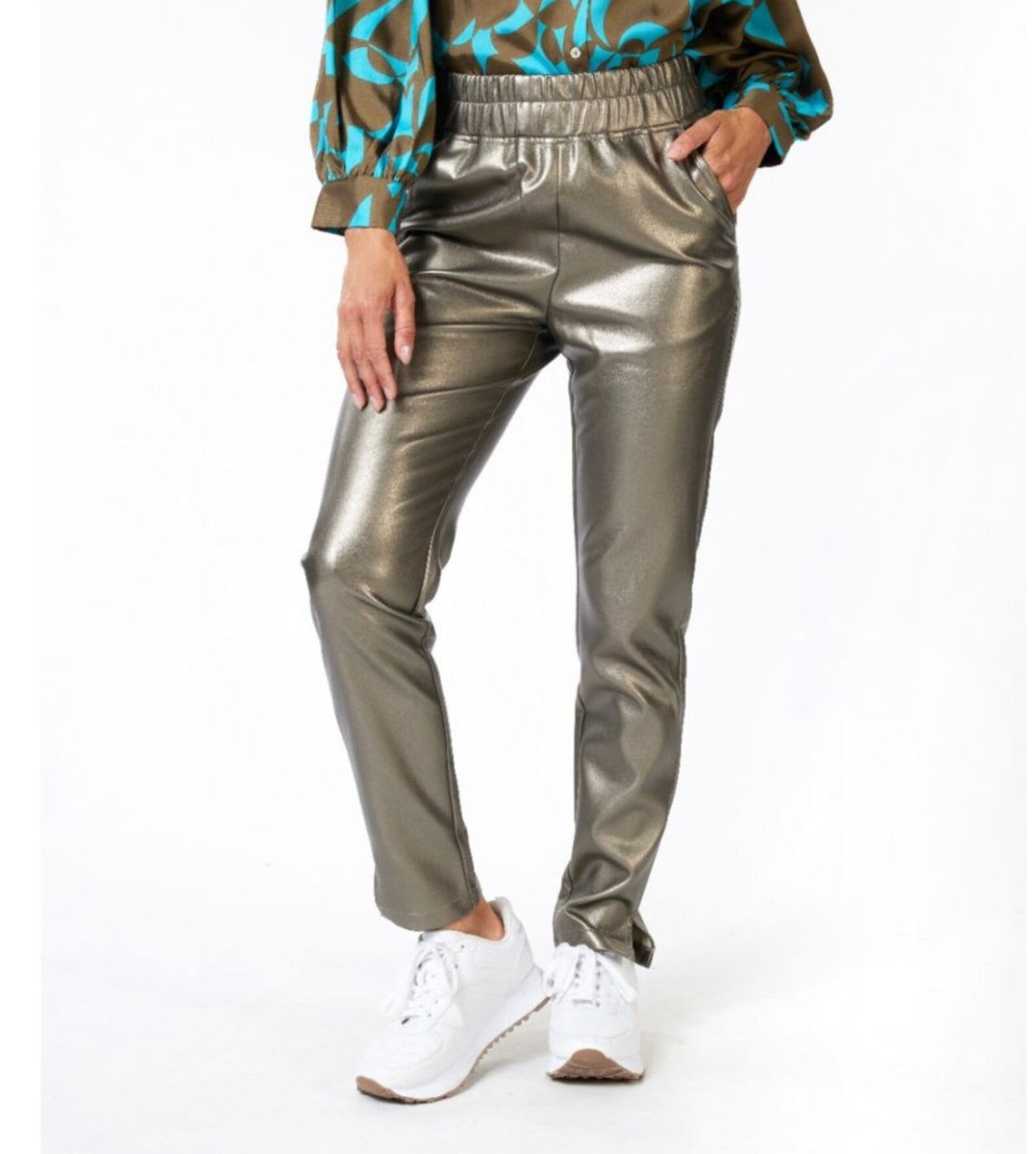 Soft gold trousers 11506