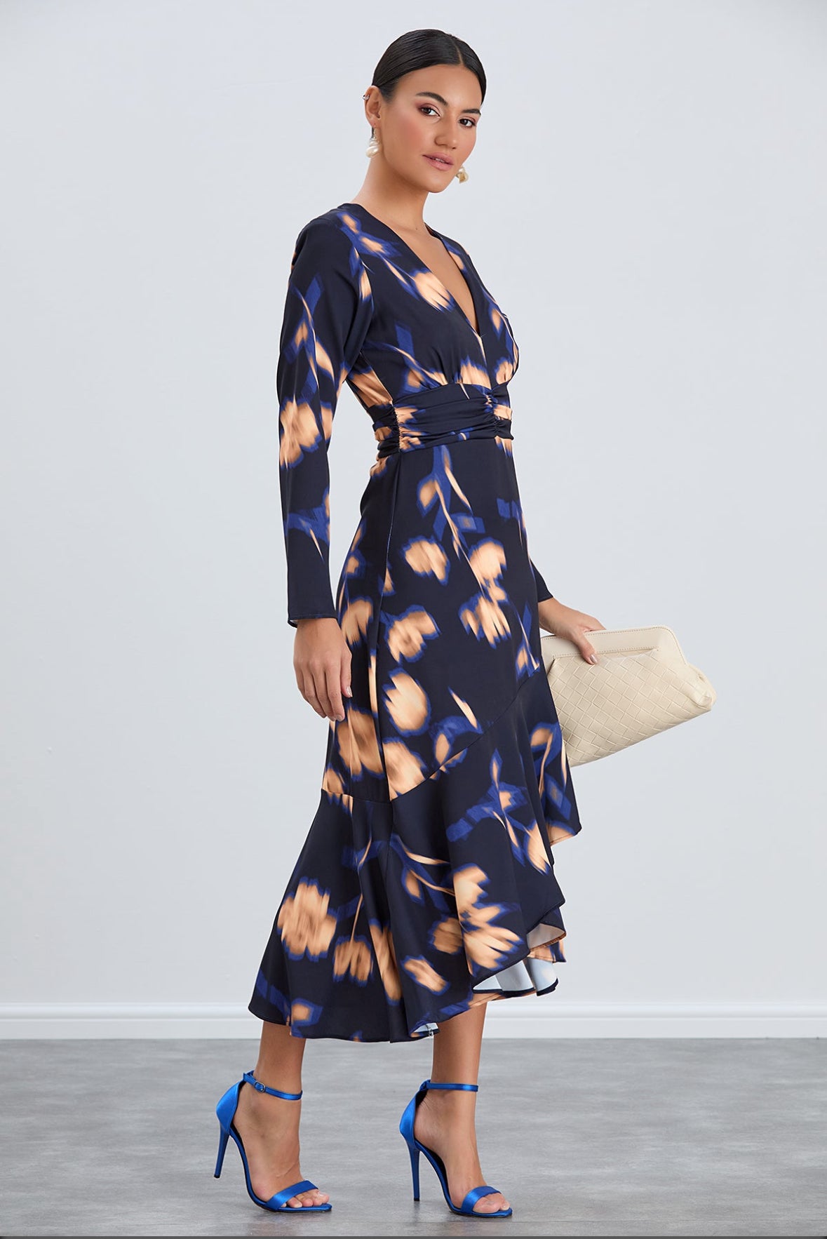 Navy long sleeve dress