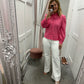 Toxik white wide leg jeans