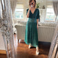 Green Lurex scarlet dress