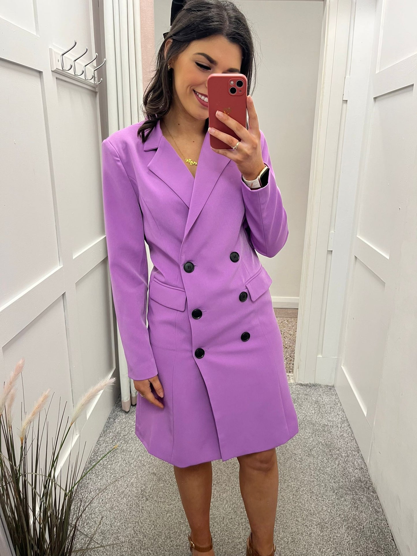 Serena lilac blazer dress