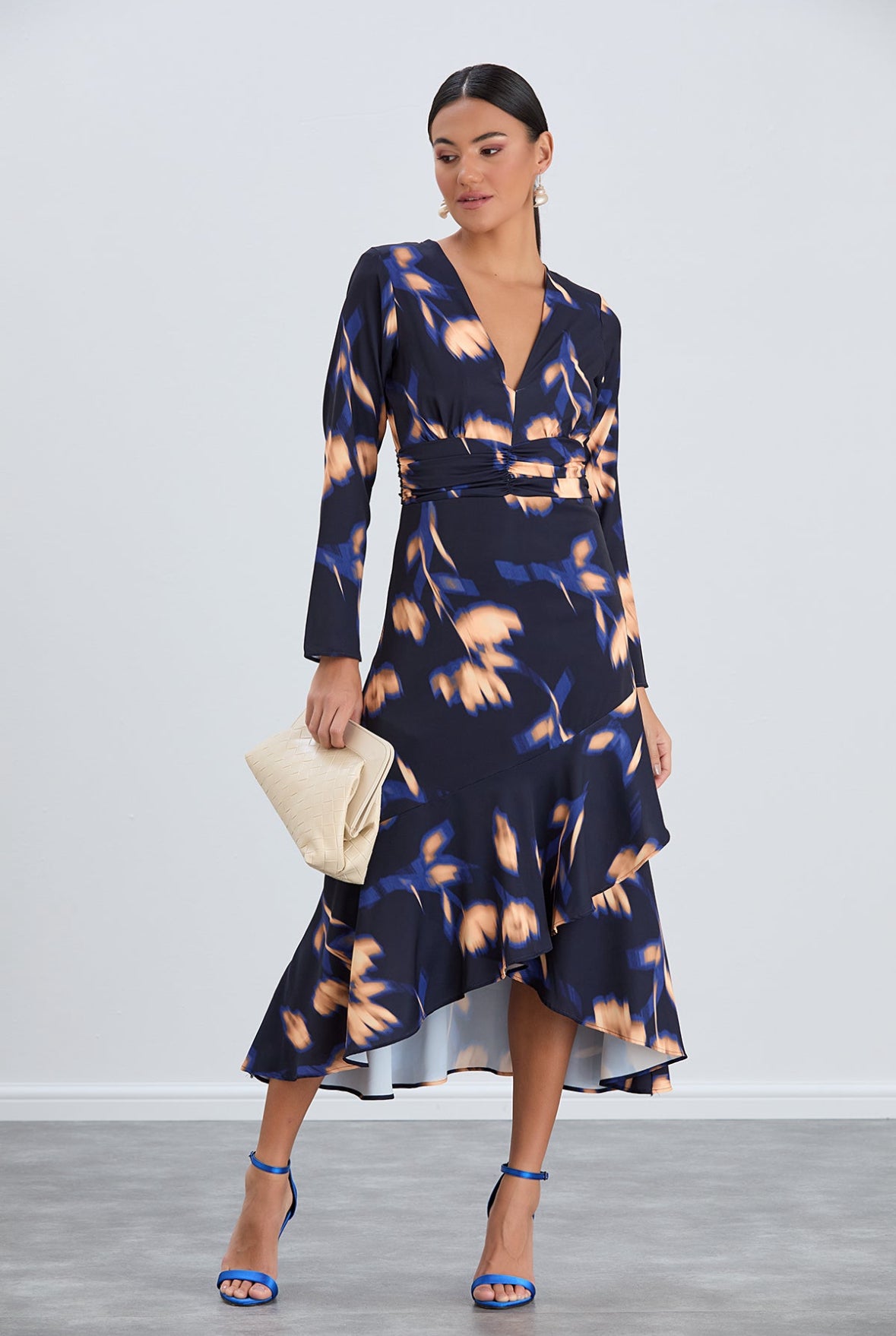 Navy long sleeve dress