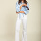 Toxik white wide leg jeans