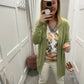 Sage green cardigan