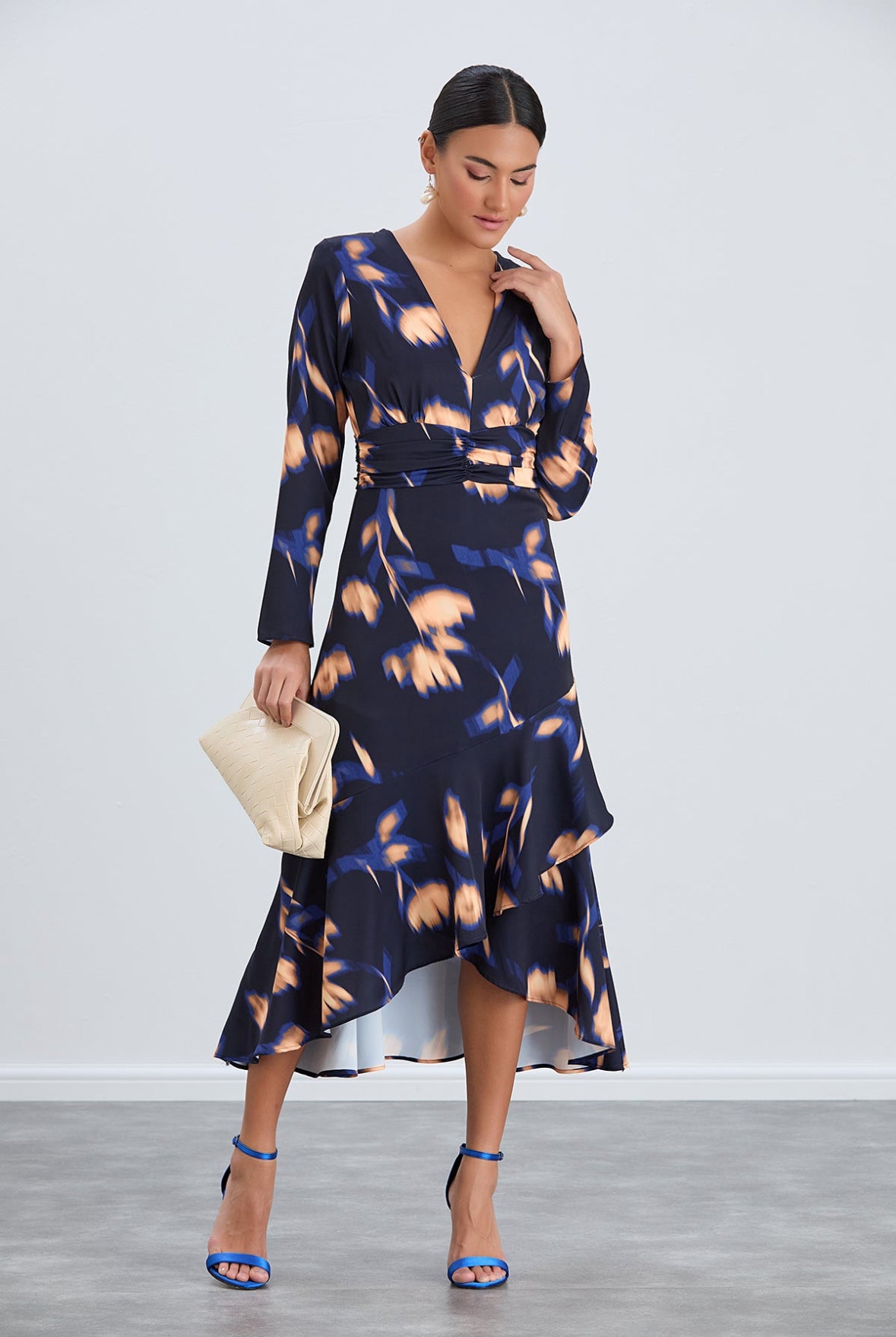 Navy long sleeve dress