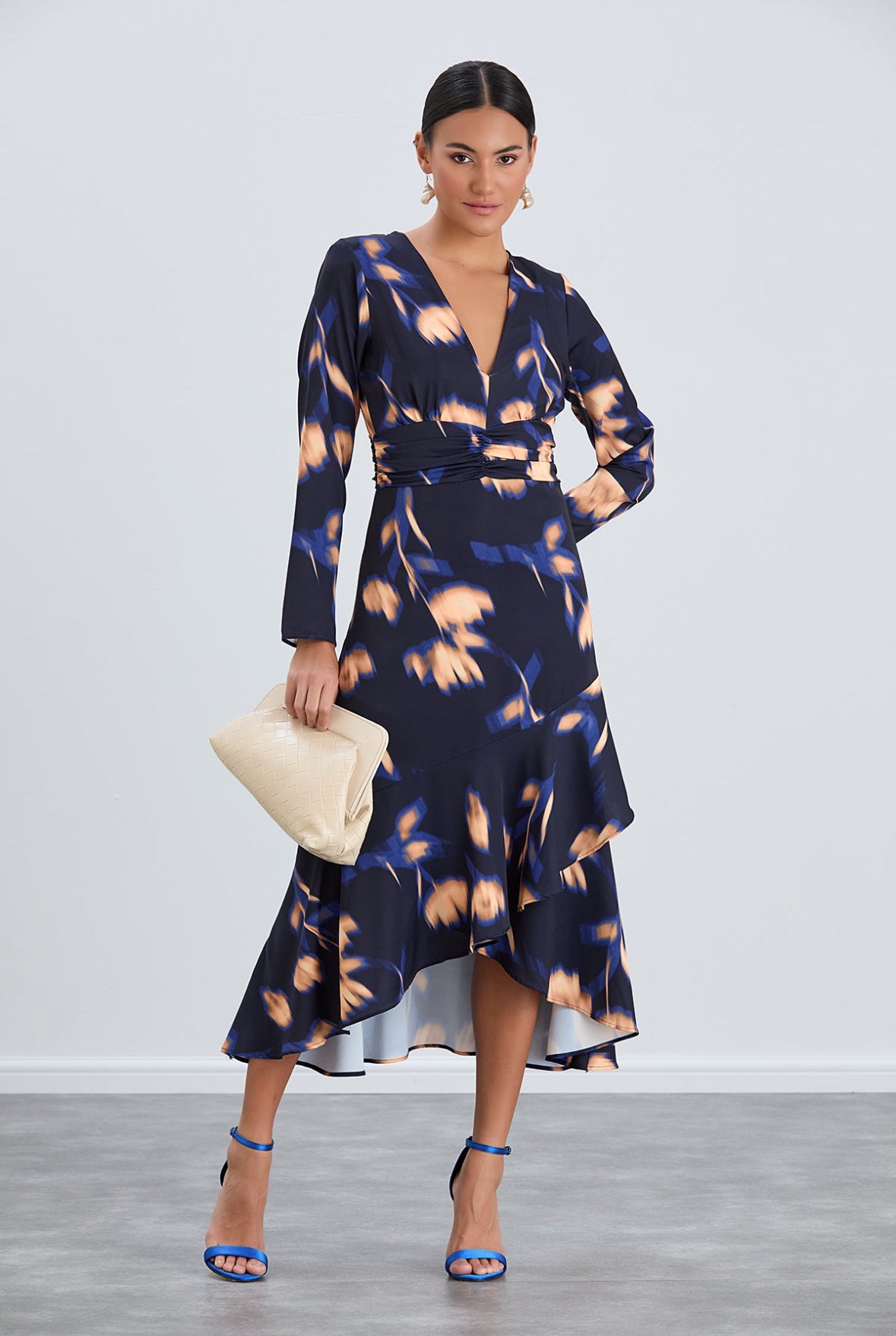 Navy long sleeve dress