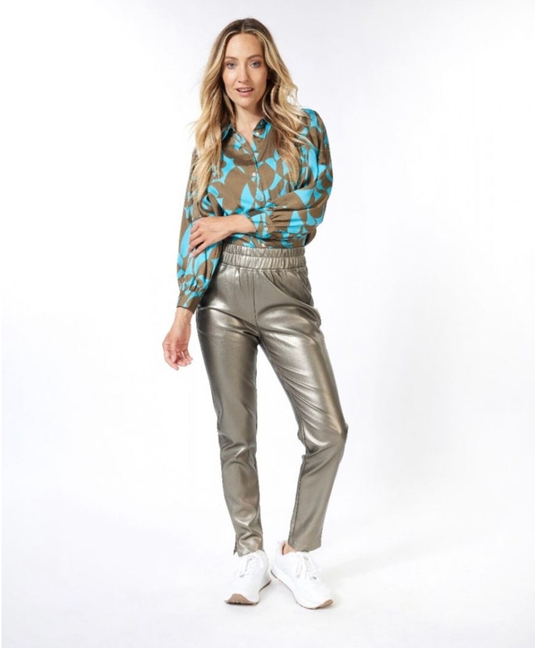 Soft gold trousers 11506