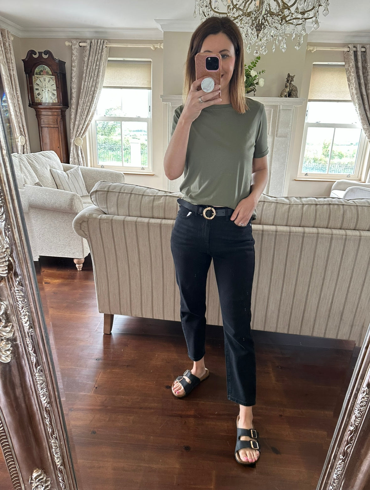 Khaki green t shirt