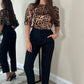 Leopard print top