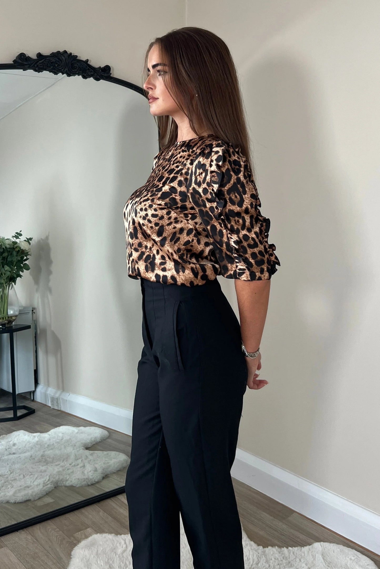 Leopard print top