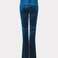 Galaxy blue velour velvet trousers 30726