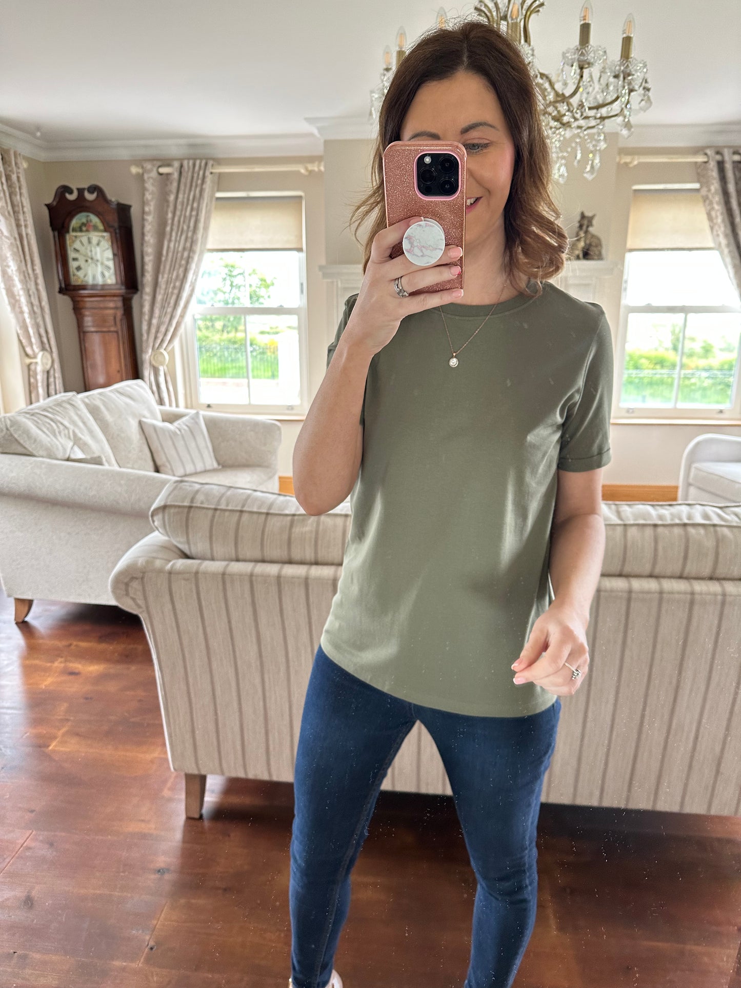 Khaki green t shirt