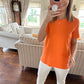 orange t shirt zashoulder
