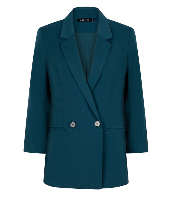 Teal green blazer Joelle