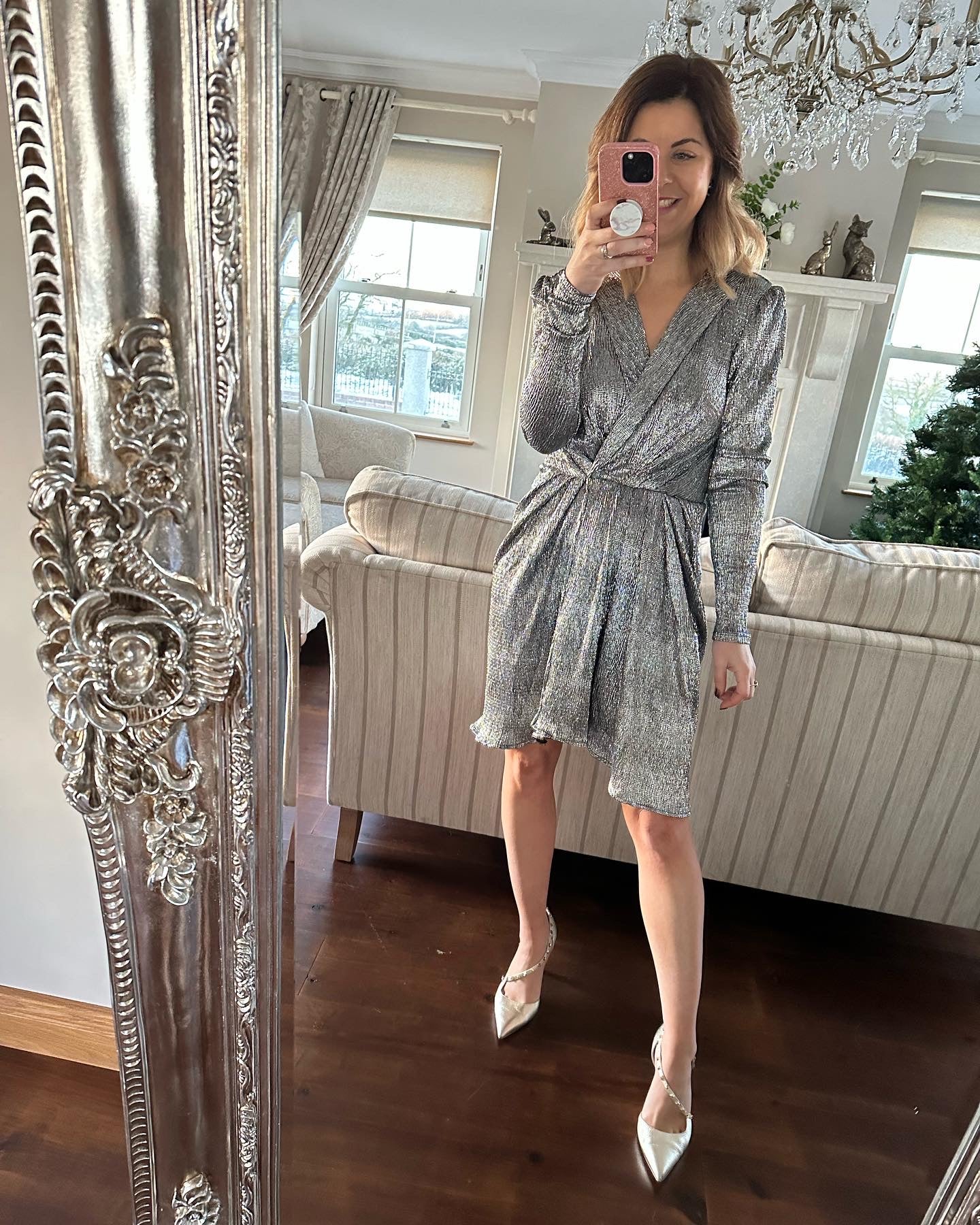 Silver foil dress Viracoon