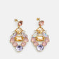 Pcpiffi gold and light pink earrings