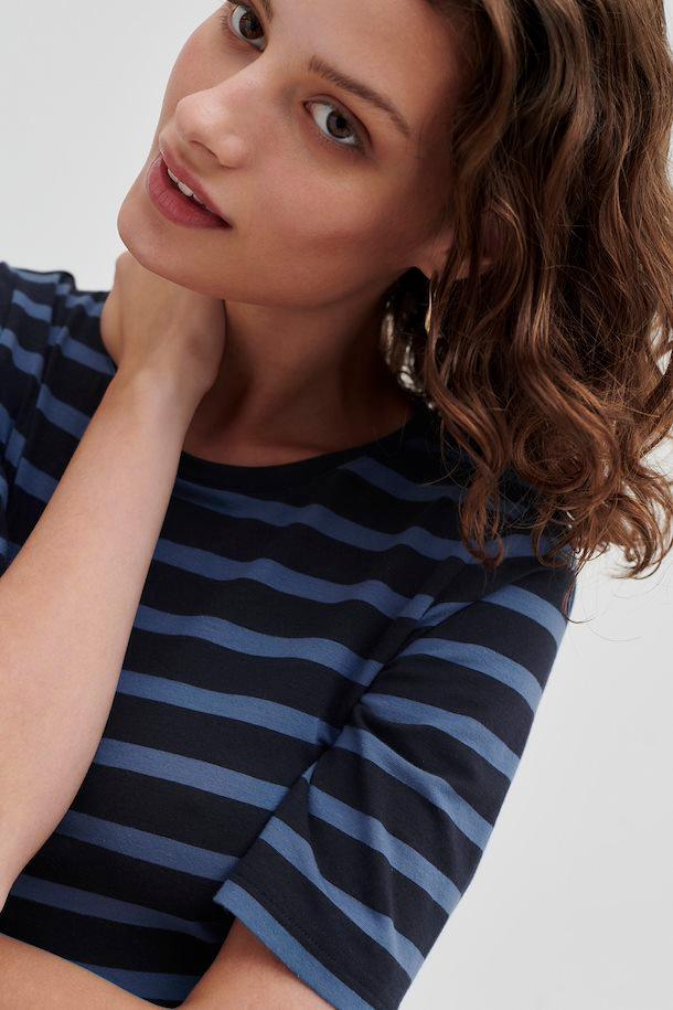 Federal blue and navy stripe t shirt - Our Secret Boutique  BYoung