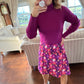Purple/magenta knitted top Mel