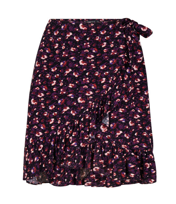 Purple leopard print skirt Claire