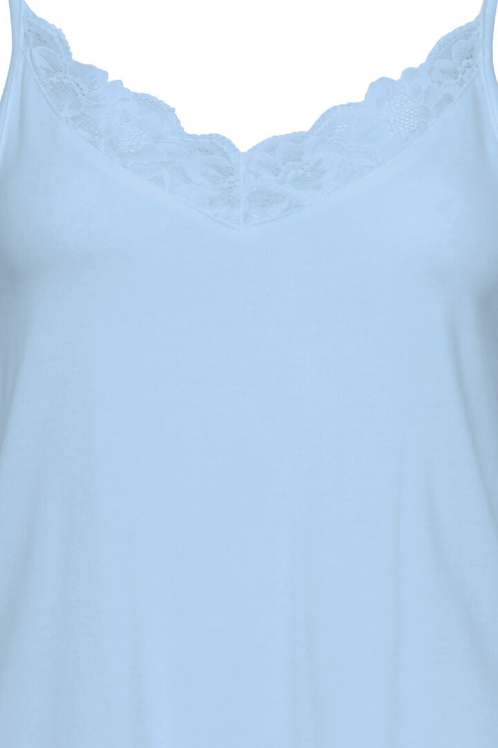 Byrexima blue bell lace vest top