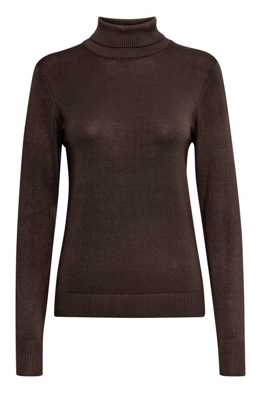 Bypimba Java brown roll neck jumper
