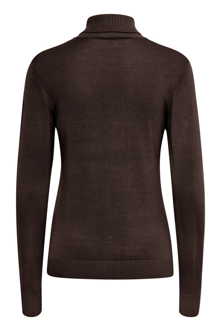 Bypimba Java brown roll neck jumper