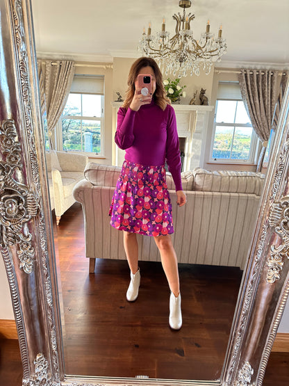 Purple flower skirt Isabella