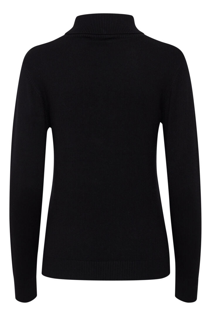 Bypimba black roll neck jumper