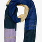 Blue, navy and cream scarf PCtasselo