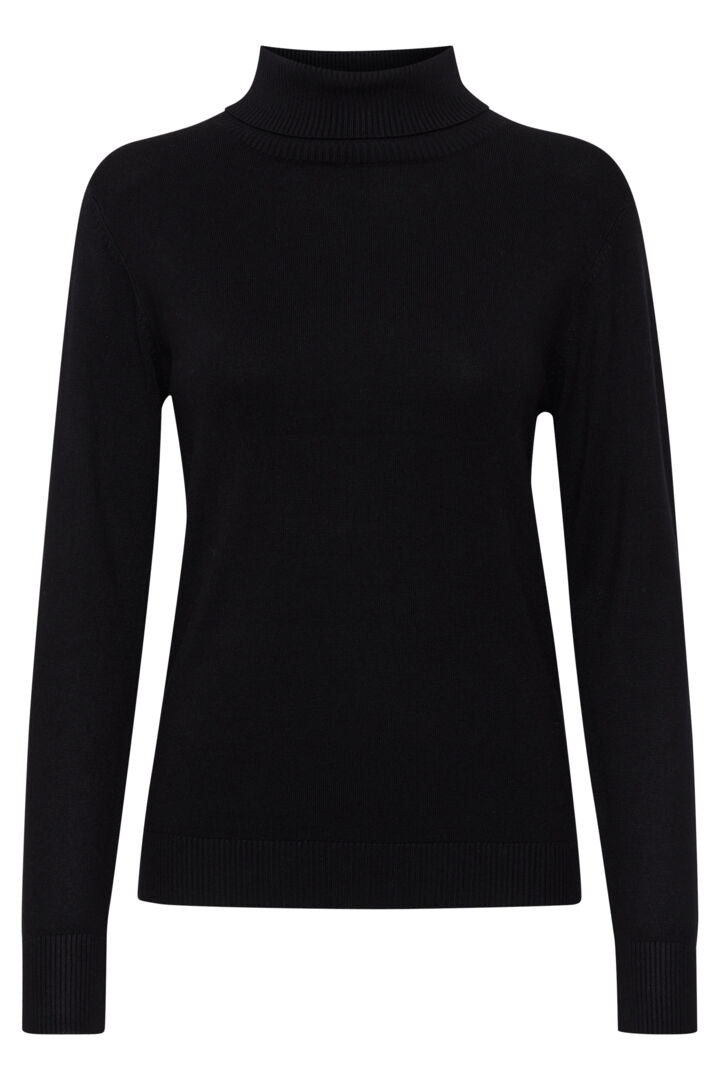 Bypimba black roll neck jumper