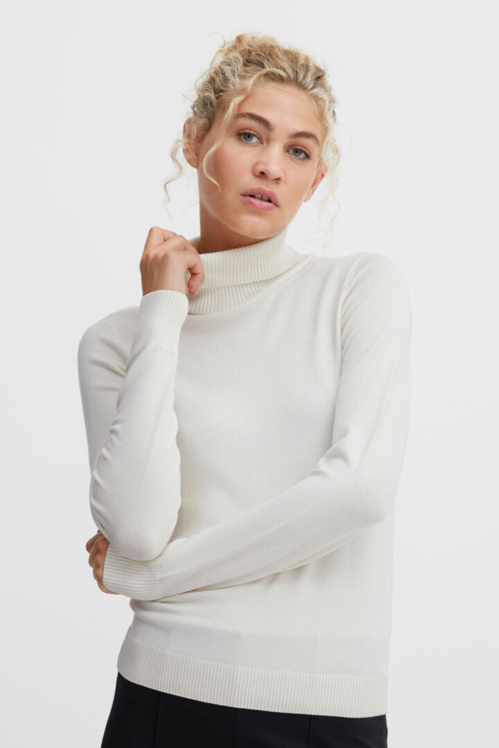 Bypimba birch roll neck knit jumper